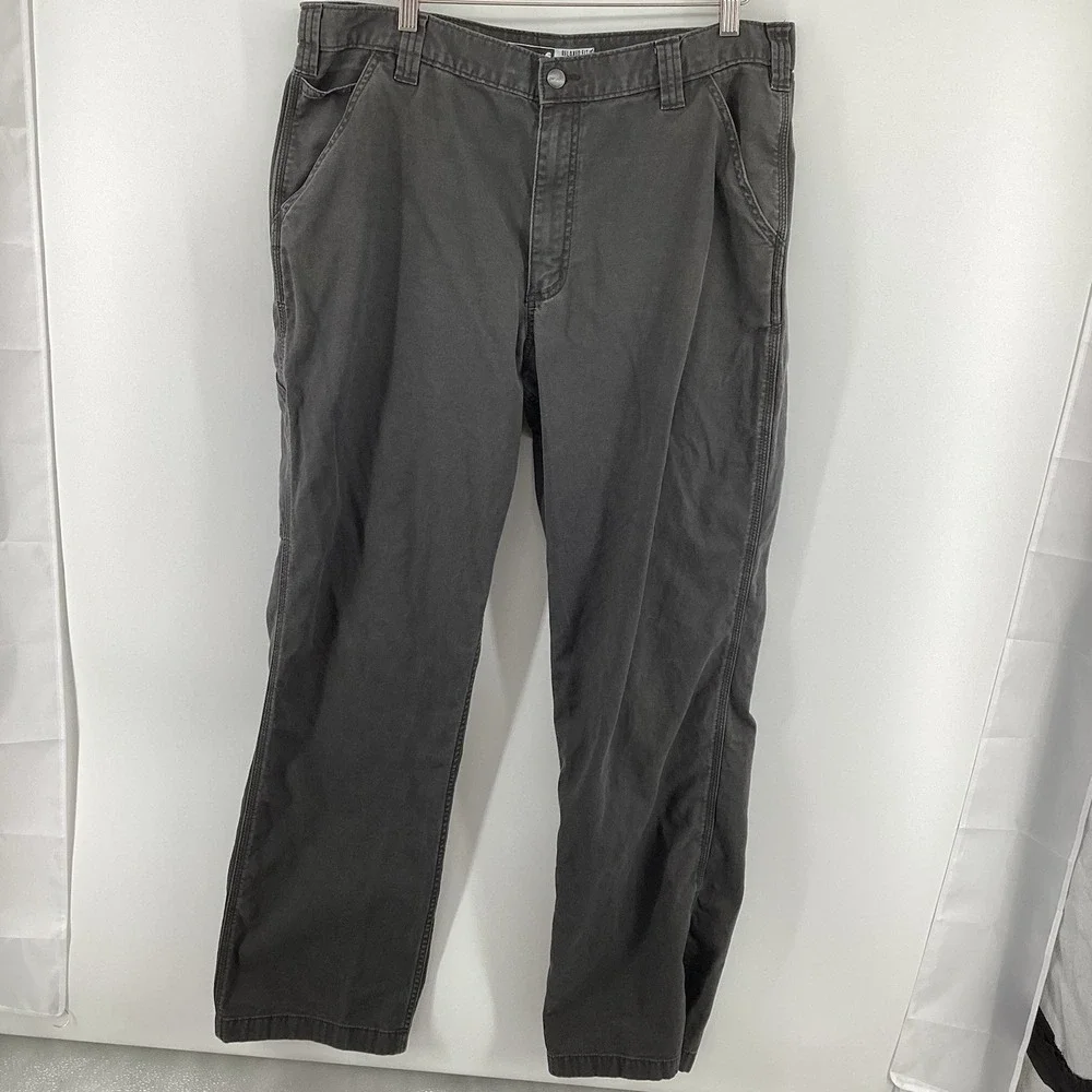 Carhartt BN2291-M Rugged Flex Relaxed Fit Canvas Work Pants 38x33 Gray